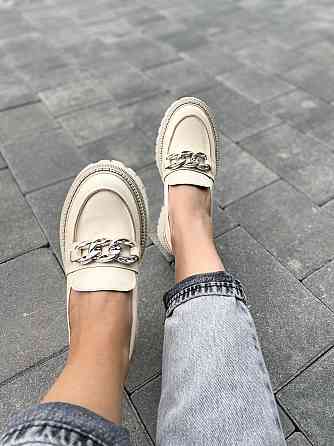 GREMMY Туфлі жіночі GREMMY 200/1 сереб.цепь бежеві (весна-осінь, шкіра натуральна) (4804) лише Коломия