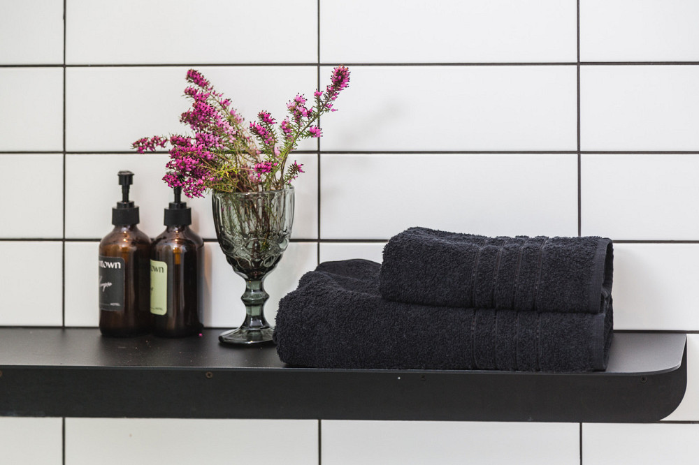 Ecotton Рушник Ecotton 70х140 см махровий банний високої щільності 420 г/м² чорний Black Киев - изображение 2