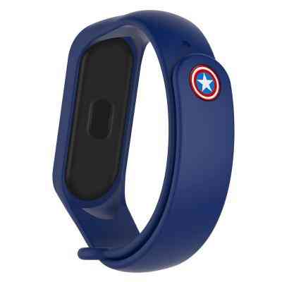 Ремінець до фітнес браслета Armorstandart Superhero Edition для Xiaomi Mi Band 5 Captain America Blue (ARM57108) Вінниця