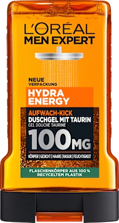 L'ORÉAL PARiS MEN EXPERT Duschgel Hydra Energy mit Taurin, Aufwach-Kick Гель для душу Hydra Energy з таурином, для пробудження Львів