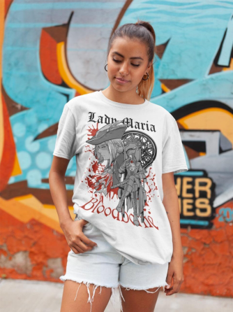 Футболка для мальчика аниме Блоодборне Ладй Мариа Соулсборне оверсайз (рост от 165 до 180 ) Черний AnimeJ0736m Днепр