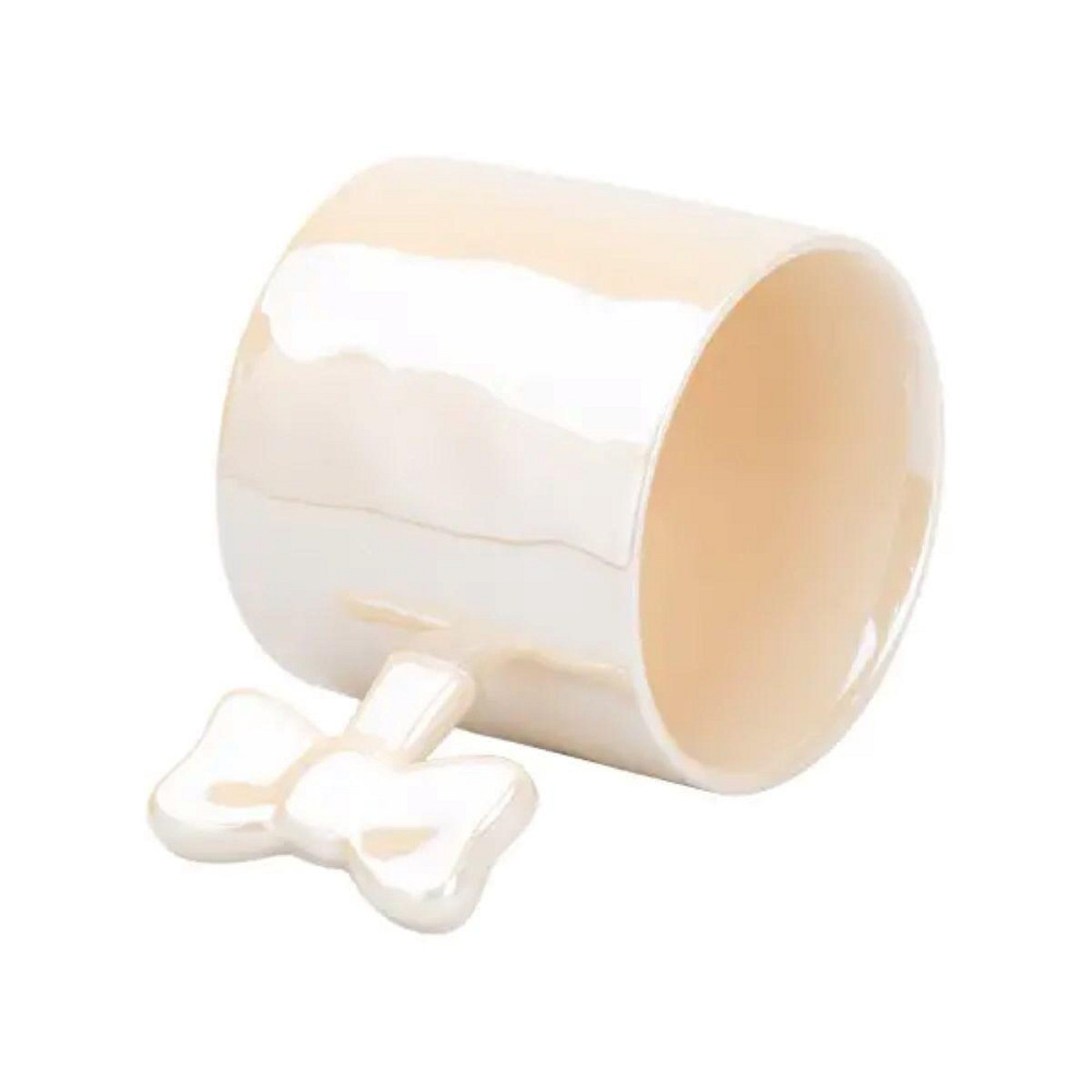 Чашка з ручкою у вигляді бантика порцелянова 350 мл Жовта HP7185Y Київ - фото 2