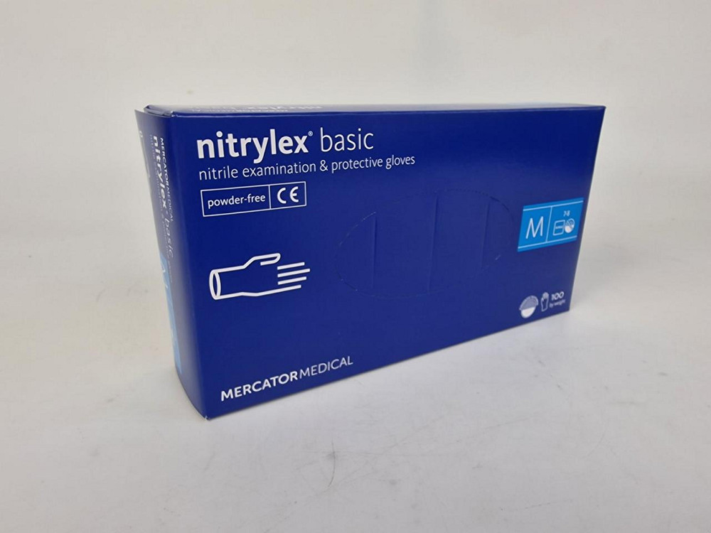 Рукавиці Нітрил Синій (100 шт.) M "nitrylex" (1 пачка) Харків - фото 1