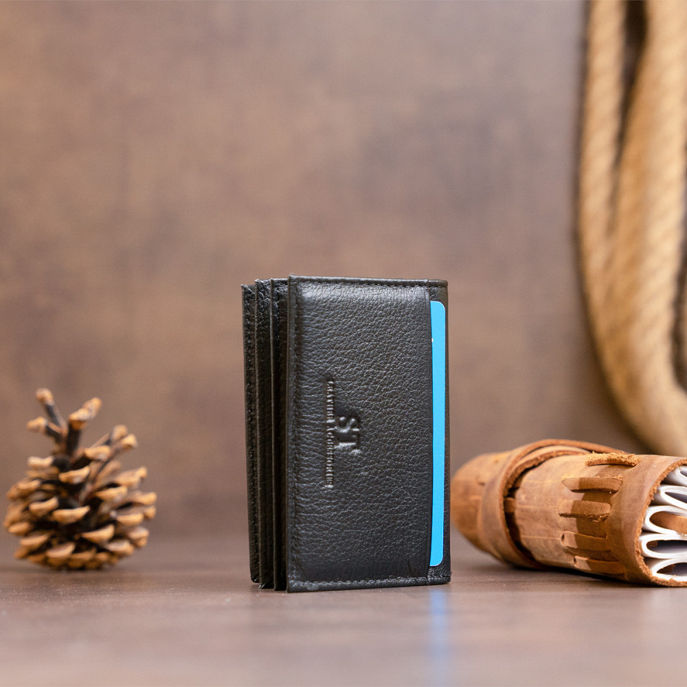 Візитниця-книжка ST Leather 19213 Чорна Київ - фото 4