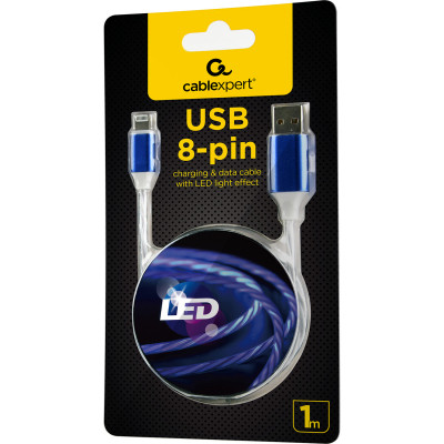 Дата кабель USB 2.0 AM to Lightning 1.0m 2A Cablexpert (CC-USB-8PLED-1M) Винница - изображение 6