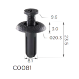 Закрутка кріплення обшивки Clipss 11051 — Acura, Mitsubishi, Eagle, Dodge, GM, Honda, Toyota | 90467-08155, MB888869, 90505-SL0-00 Ковель