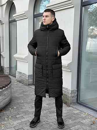 Чоловіча зимова куртка чорна Pobedov Tank M Київ