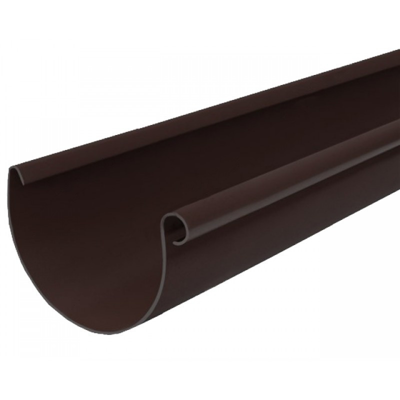 Желоб 3м BRYZA коричневый белый, 125 Львов - изображение 1