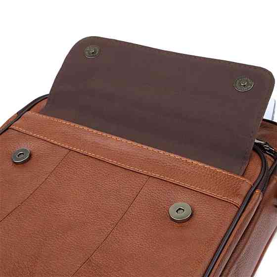 Удобная мужская сумка с ручкой для переноса в руке из натуральной кожи Vintage 23025 Светло-коричневый Киев