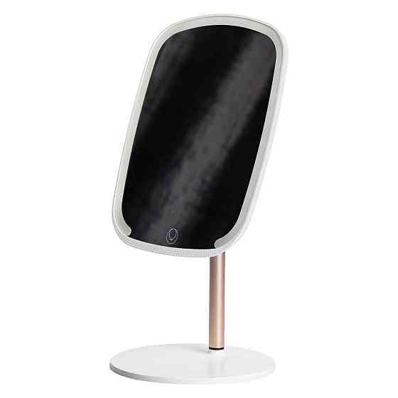 Настільне дзеркало з підсвічуванням 23х18 см для макіяжу на ніжці Біле HP-10-6AW Київ