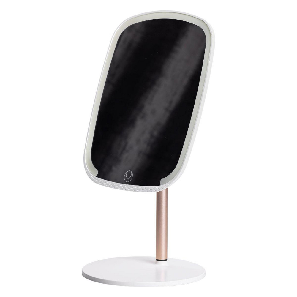 Настільне дзеркало з підсвічуванням 23х18 см для макіяжу на ніжці Біле HP-10-6AW Київ - фото 5