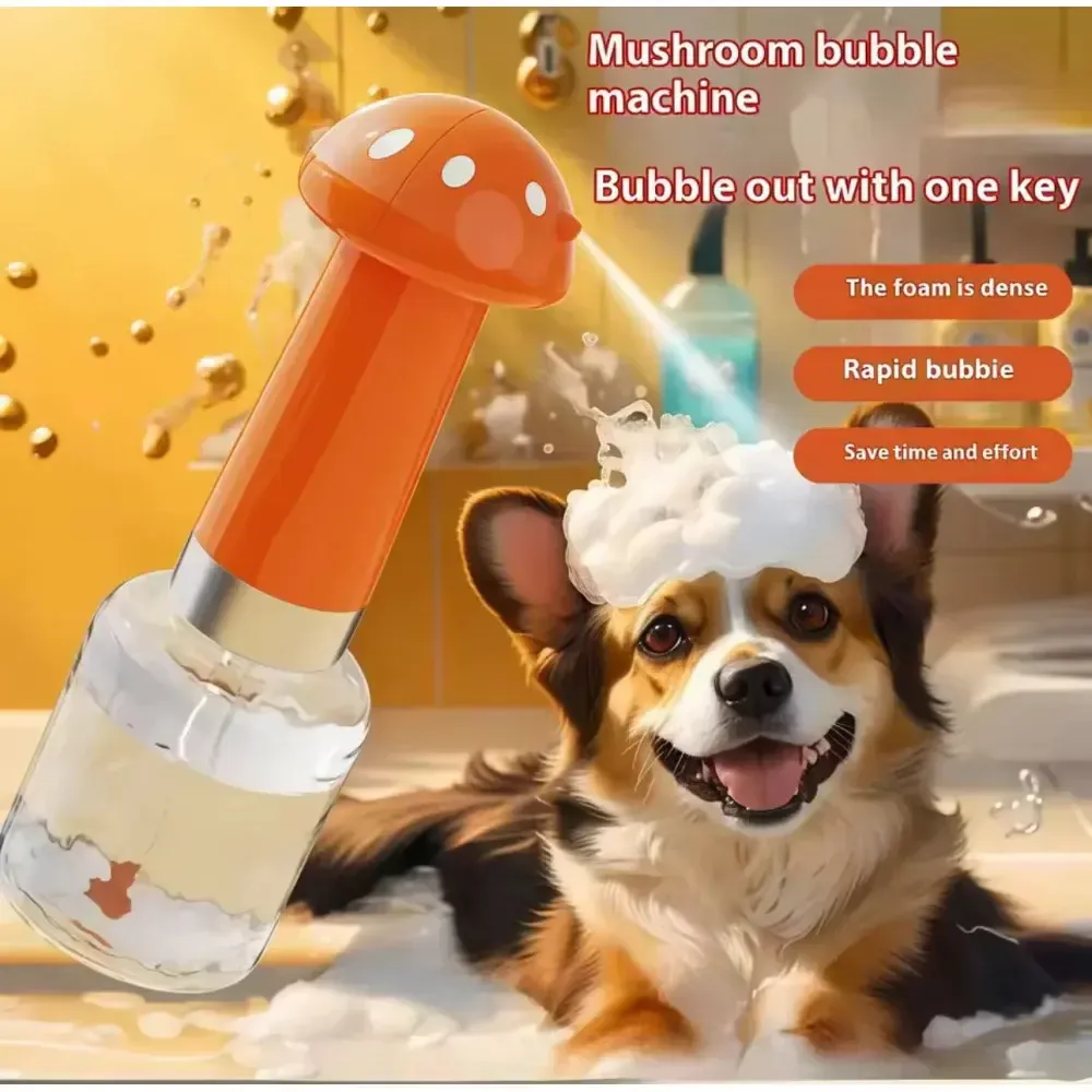 Автоматический диспенсер пенного мыла для мытья собак и кошек,перезаряжаемый пенообразователь для домашних животных AND1328 Коломия - фото 2