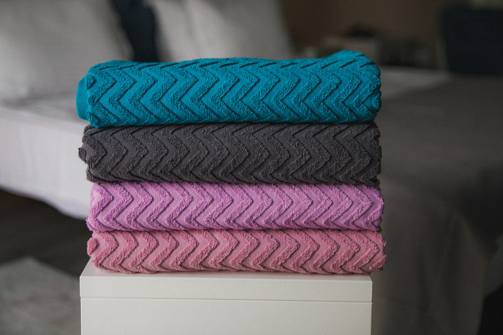 Махровий рушник Ideal Textile Зігзаг 70х140 см (56861033) Чернівці - фото 3