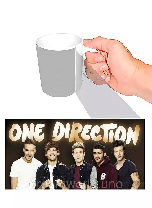 Чашка с принтом One Direction Харьков - изображение 1