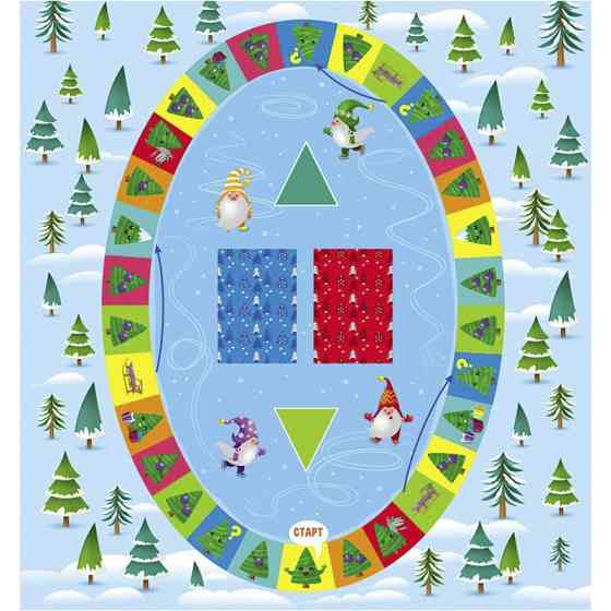 Дитячий ігровий набір "Прикрась ялинку" 21401 з гральним кубиком Вінниця