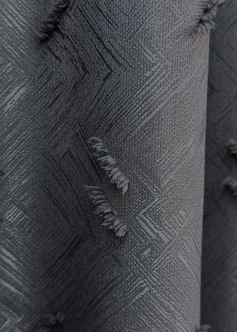 Комплект штор VR-Textil Льон Букле № 1885ш Антрацит 200х270 см 2 шт (32-241) Київ - фото 7