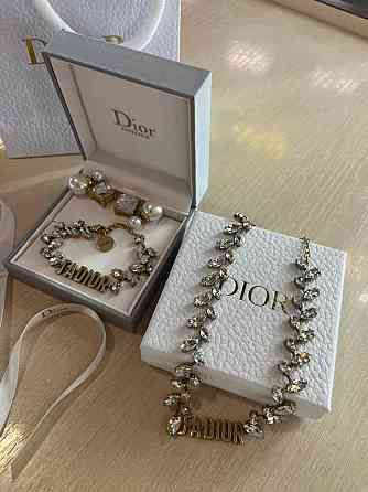 Діор набір підвіска, сережки та браслет / Dior Одеса