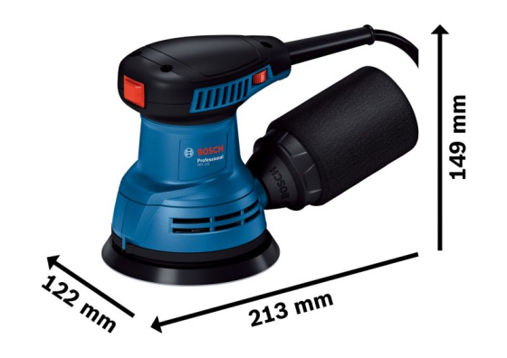 Професійна ексцентрикова шліфувальна машина Bosch GEX 125 (06013A8020) Київ