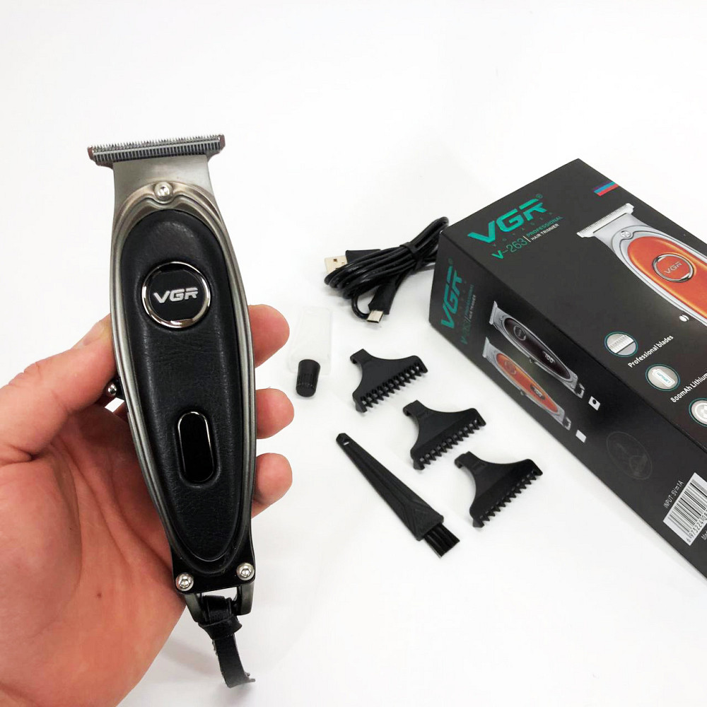 Машинка для стрижки волосся з мотором VGR V-263, Бездротовий тример для стрижки волосся WI-42 Львів - фото 17