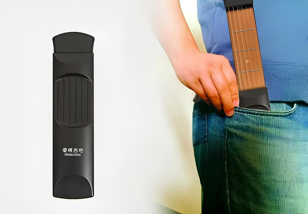 Карманная гитара RESTEQ 20 см компактная раскладная гитара для тренировки пальцев и постановки аккордов Киев - изображение 5