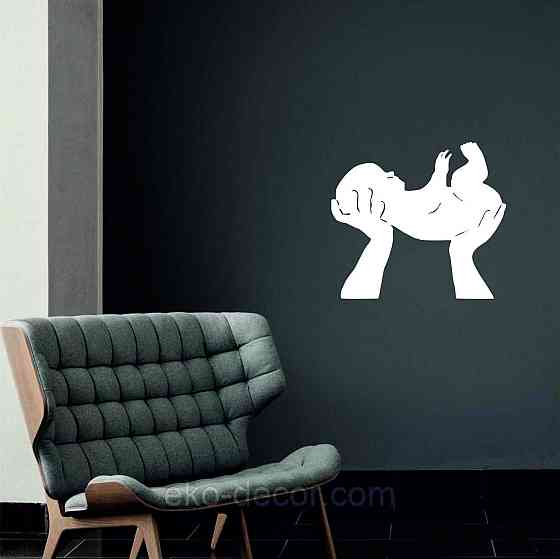 Декоративное настенное Панно «Дитя», Декор на стену 110*98 см, Белый Киев