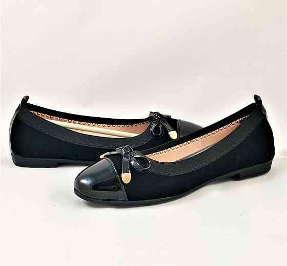 Жіночі Балетки Чорні Мокасини Туфлі Замшеві Лакові (розміри: 36,37,38,39,40,41) — 2 Дніпро
