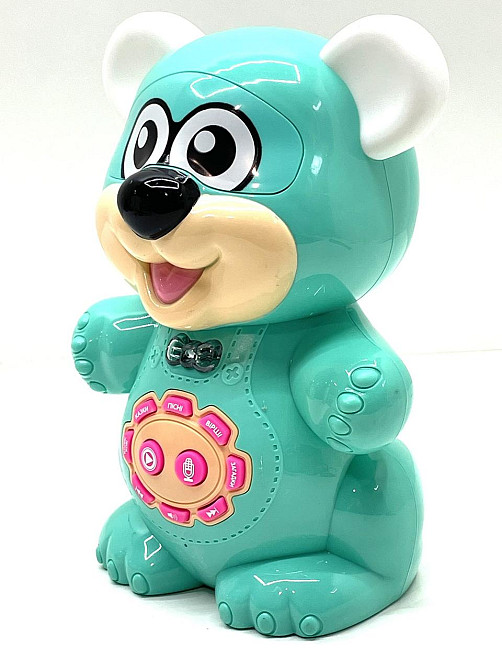 Музична іграшка Limo Toy Балакуче звірятко Ведмедик розповідає вірші та казки Бірюзовий (FT 0043AB) Чернигов - изображение 3