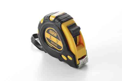 Рулетка обрезиненная с магнитом «Супермагнит» 3м*16мм Стандарт СИЛА Ровно