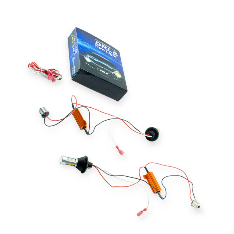 Ходові з функ.пов. 12 (БІЛИЙ ЖОВТИЙ) рез. патрон 1156 (А12-21) 42SMD білий жовтий (ДХО) вогоні Мукачево - фото 1