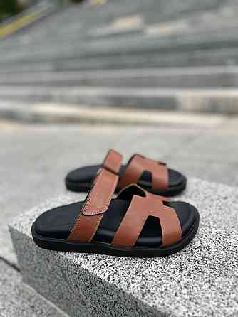 Зручні жіночі шльопанці з натуральної шкіри коричневі на низькому ходу Notta bene TS-0224 р. 38 Коломия