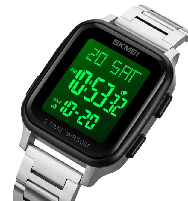 Чоловічий наручний годинник Skmei 1859 на браслеті (Сріблястий) Вінниця - фото 3