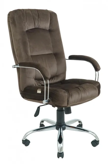 Офісне Крісло Керівника Richman Alberto Fankoni 35 -Missoni 11 Хром М1 Tilt Коричневий Київ - фото 1
