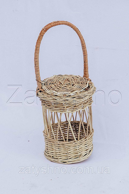 Кошик із лози | декоративний кошик із лози | кошики з лози Київ - фото 4