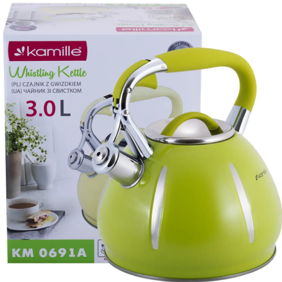 Чайник 3л зі свистком (мікс) 0691A KAMILLE Житомир