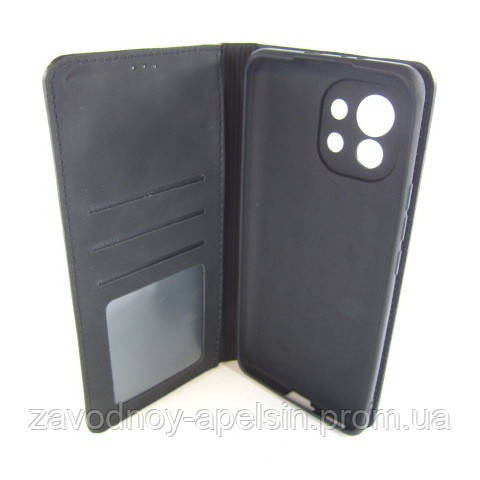 Чохол книжка Xiaomi Mi 11 Захист камери (чорний) Одеса - фото 4