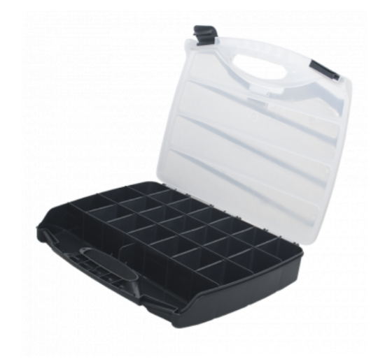 Органайзер для дрібниць 38*31,5*6,5см прозорий/граніт Алеана Житомир