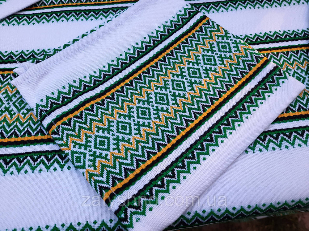 Вишита скатертина на столик у зеленому кольорі Київ - фото 7