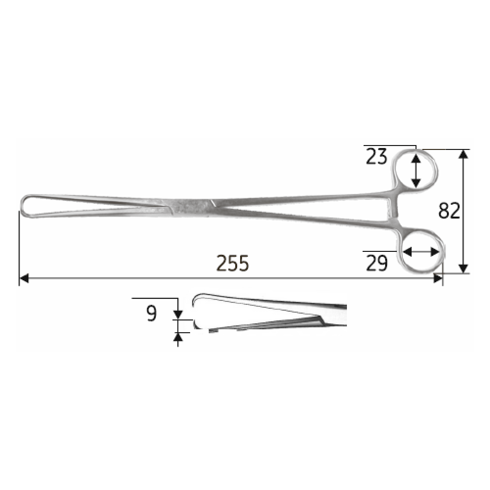 Щипцы зубчатые Pozzi 25,5cм, J-20-289 Днепр - изображение 2