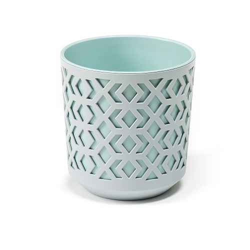 Вазон Ацтек 30см світло-сірий/морський Ламела Житомир - фото 1