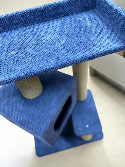 Когтеточка дряпка с домиком, лежанкой и подушкой 95×60×50 см для котов Киев - изображение 5