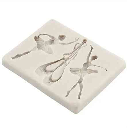 Молд силиконовый Балерины и пуанты 104 на 81 мм серый Киев