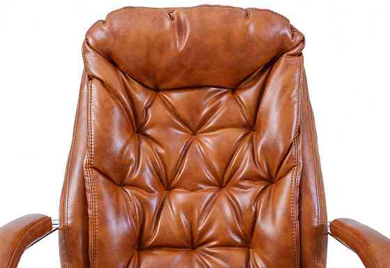 Офісне Крісло Керівника Richman Venice Madras Cognac Хром М3 MultiBlock Коричневий Київ