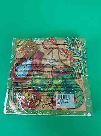 Салфетки бумажнае новогодние(ЗЗхЗЗ, 18шт)