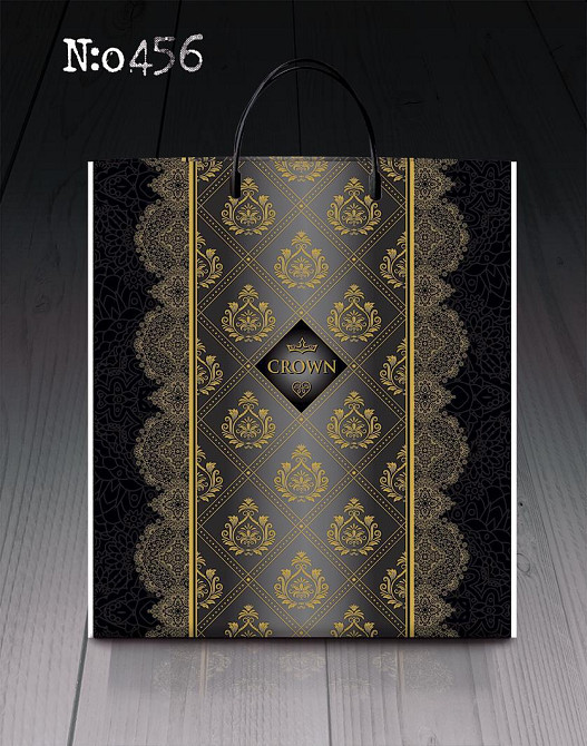 Пакет-сумка 40х45 з пластиковою ручкою  "Краун"456 (10 шт) Харків - фото 1