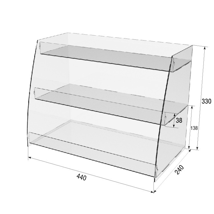 Вітрина EKOSTAR 440х240х330 Київ - фото 3