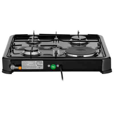 Плита Ardesto CTC-NS5015B, тип газу LPG, 3 алюмін. газ. пальника, 1 електрич. ко (CTC-NS5015B) Винница