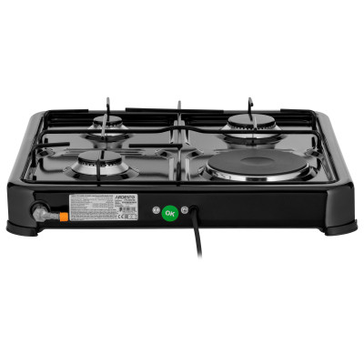 Плита Ardesto CTC-NS5015B, тип газу LPG, 3 алюмін. газ. пальника, 1 електрич. ко (CTC-NS5015B) Вінниця - фото 4