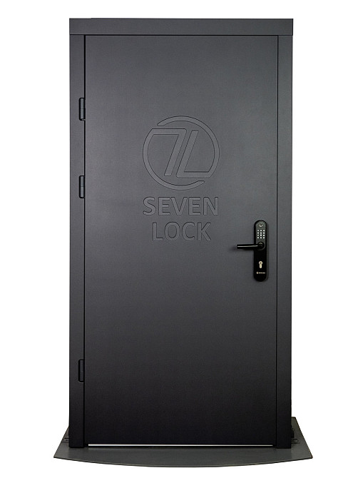 Умный дверной биометрический замок SEVEN LOCK SL-7768BF (85мм) black Киев - изображение 20