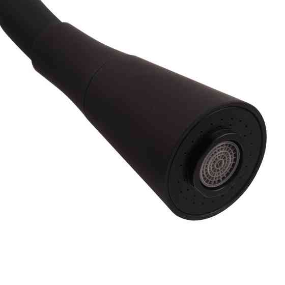 Змішувач для кухні Mixxus SEO-011-T Graphite Refl.Black з нерж.сталі SUS304 (Колір графіт,силіконовий вилив чорний) (MI8434) ( ( Харків