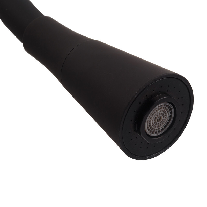 Змішувач для кухні Mixxus SEO-011-T Graphite Refl.Black з нерж.сталі SUS304 (Колір графіт,силіконовий вилив чорний) (MI8434) ( ( Харків - фото 3